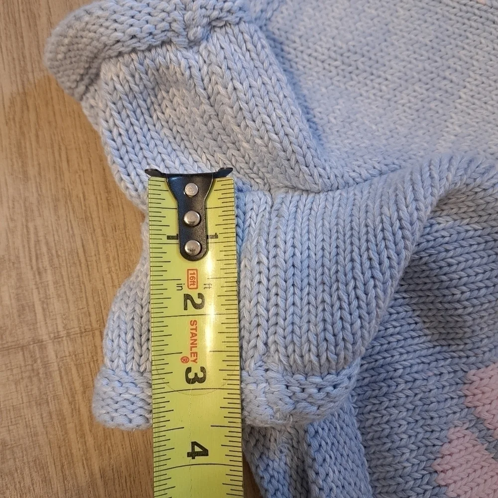 Ghanda Blue & Pink Knit Shorts Size Small